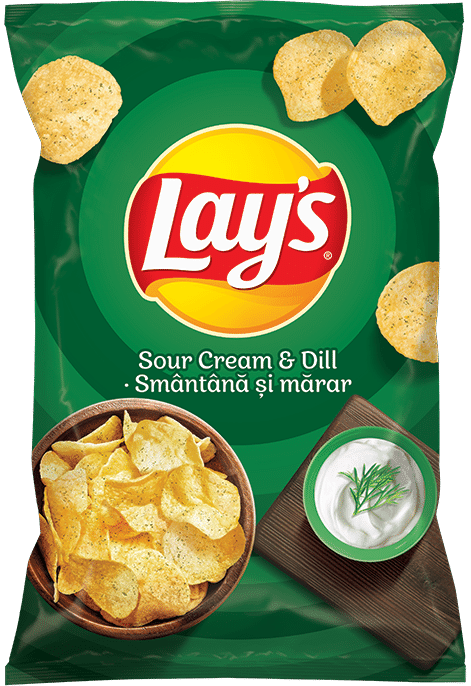 Chips cu aroma de smantana si marar